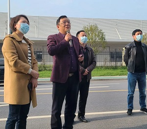 【宏电新闻】金华市生态环境局党组书记、局长陈蕾妍一行走访宏电环保智能制造“未来工厂”